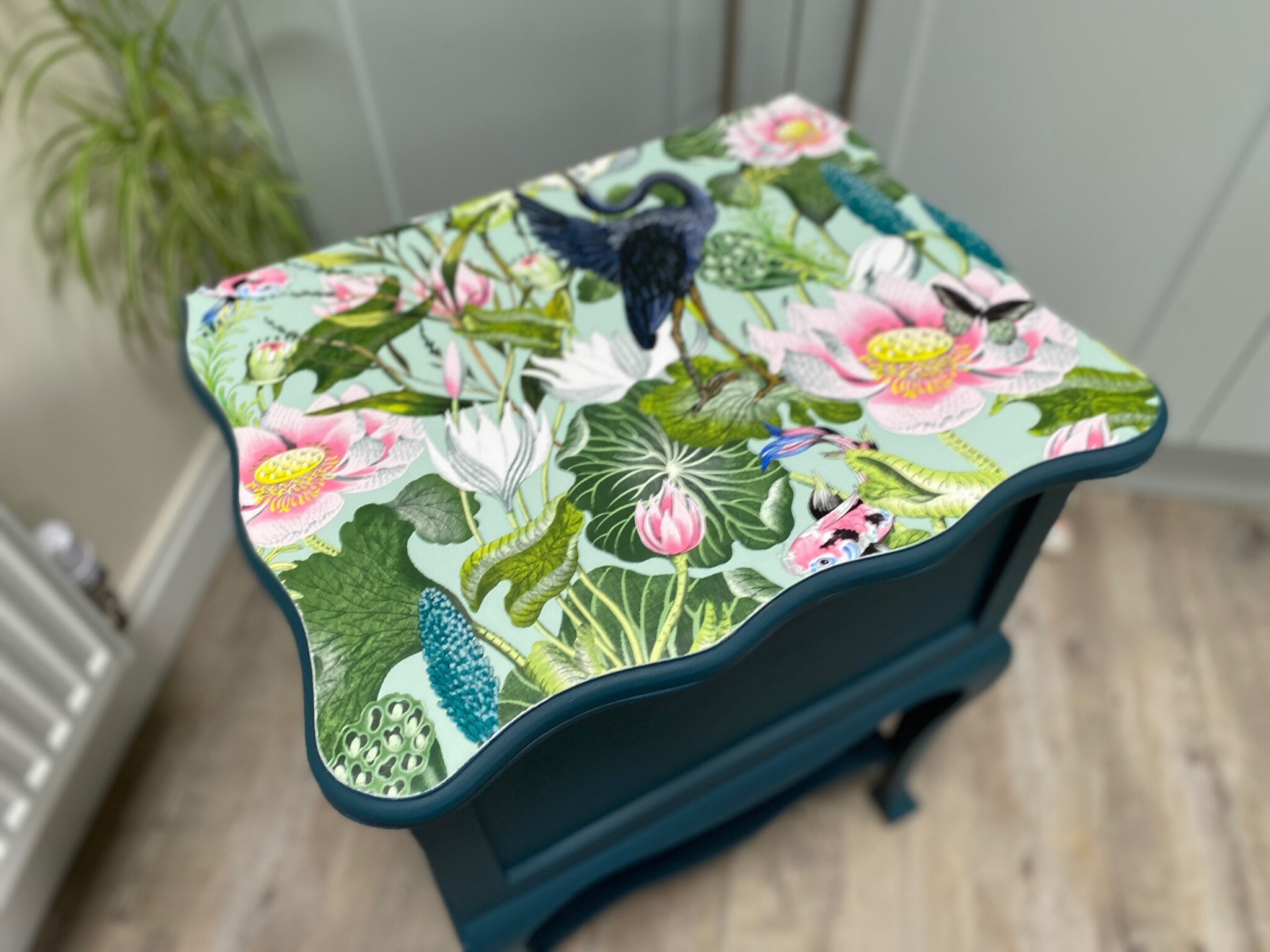 Vintage Unusual Side Table, Storage Box, Sewing Box With a Hidden Extra