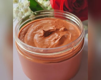 Rose Clay Cleansing Face Mask w/ French Pink Clay / Vitamin E / Deep Cleansing / Skin Softening