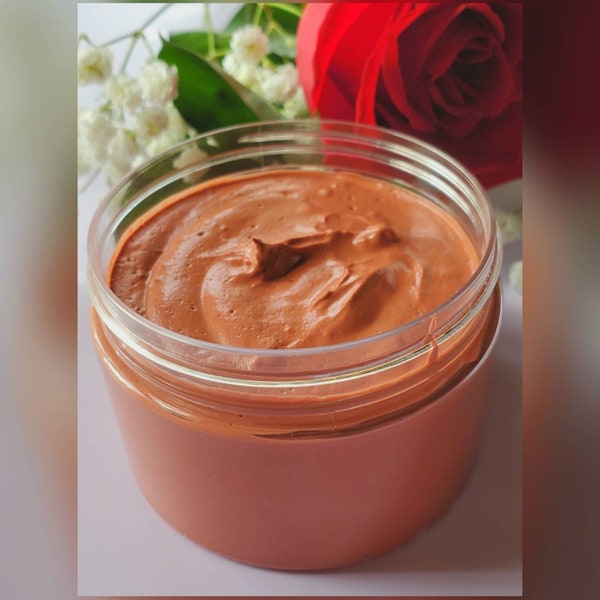 Rose Clay Cleansing Face Mask w/ French Pink Clay / Vitamin E / Deep Cleansing / Skin Softening