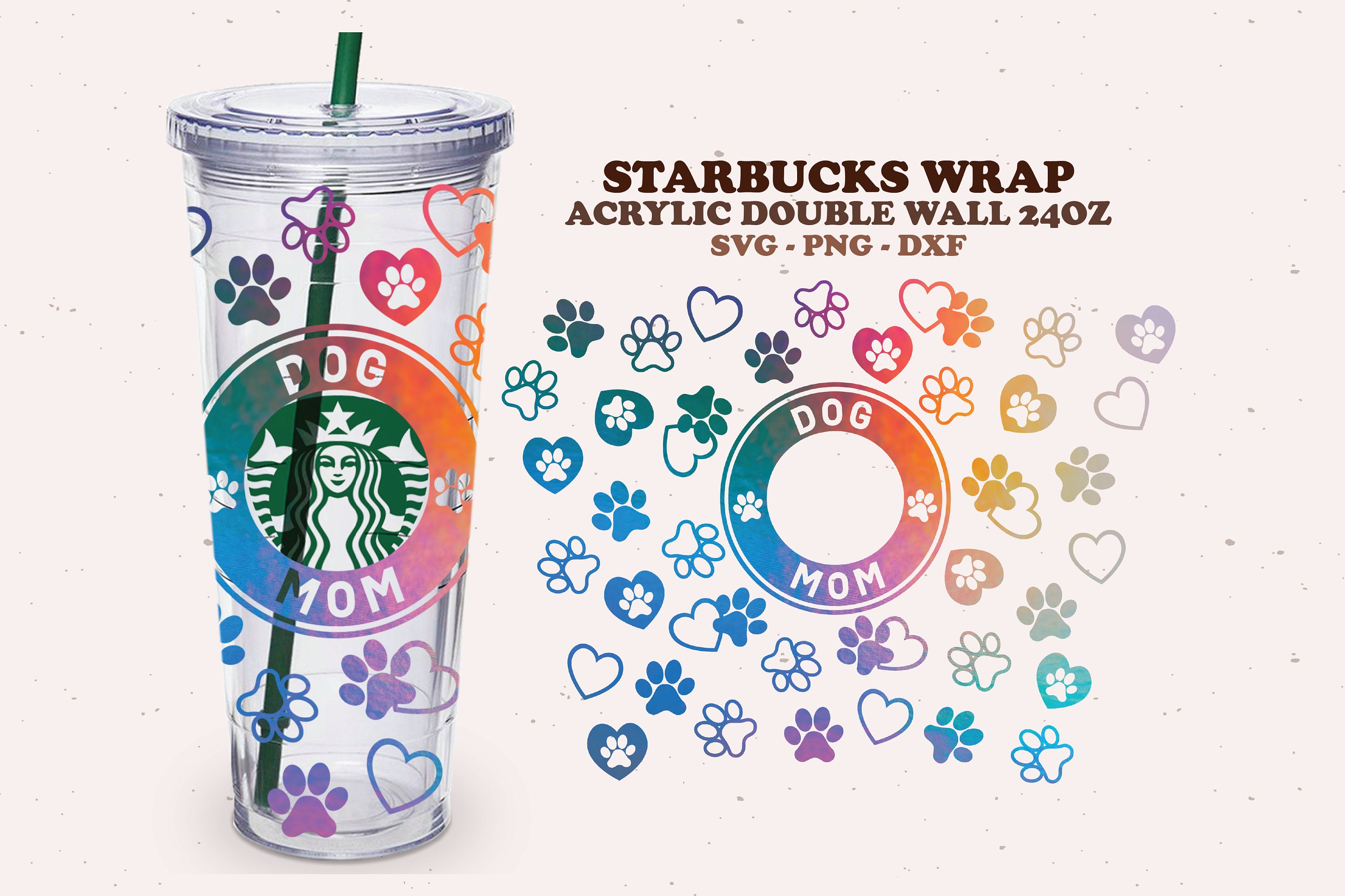 Donut Drip Starbucks Cold Cup, for 24oz Graphic by Magic world of design ·  Creative Fabrica