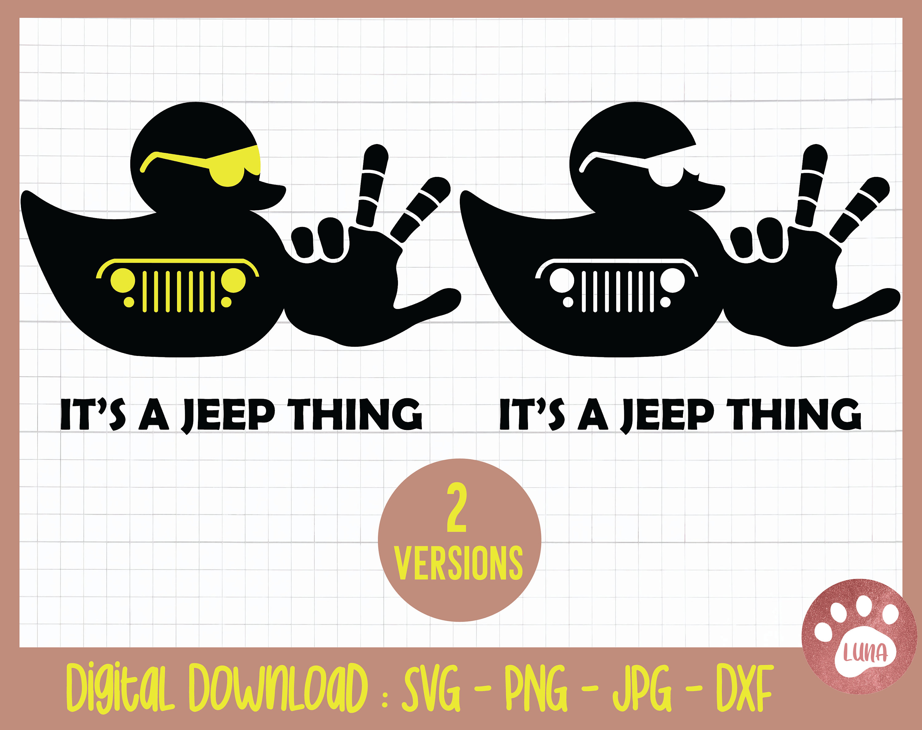 It's a jeep thing svg duck svg jeep svg file for cut Etsy