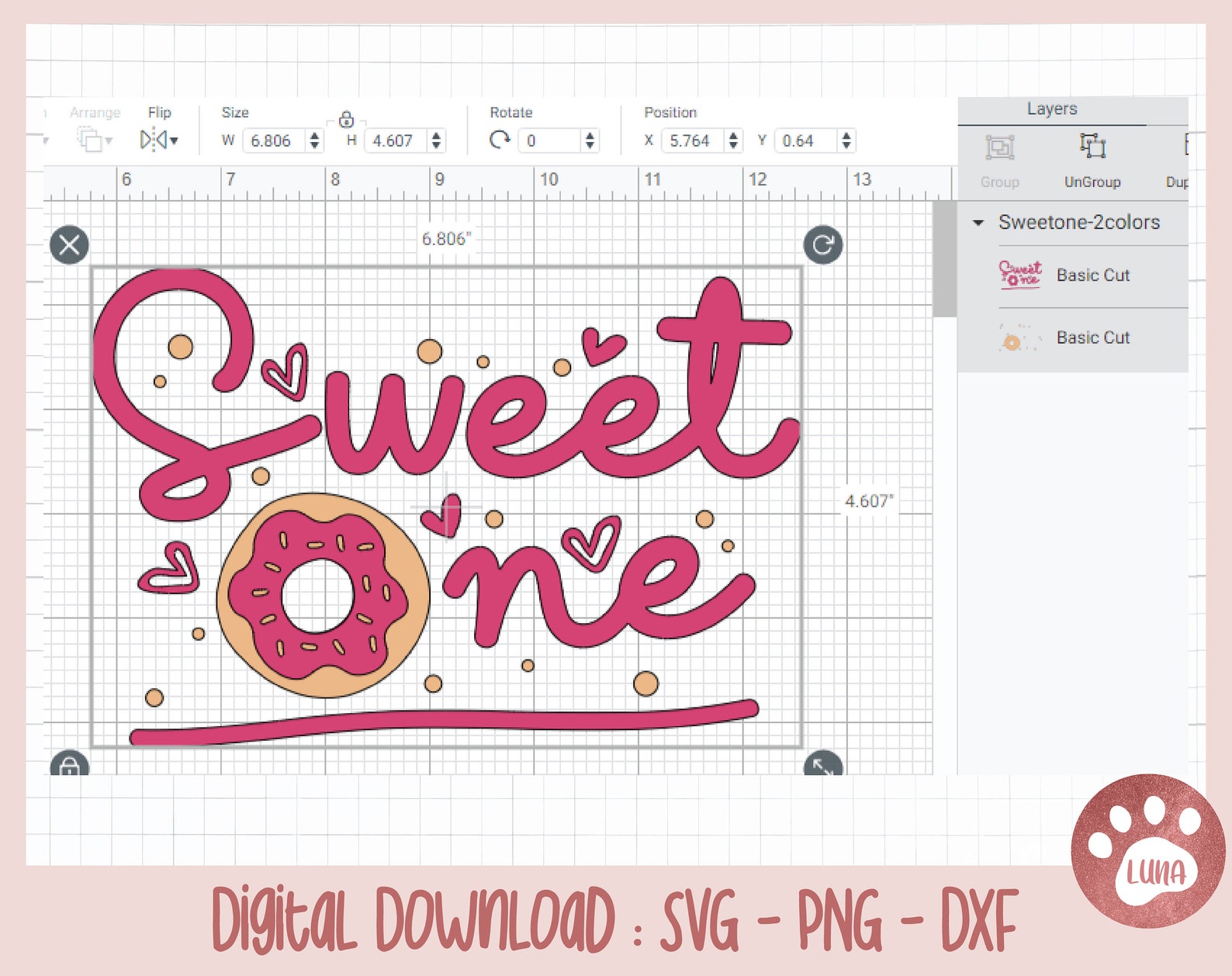 Free Free Sweet One Donut Svg 379 SVG PNG EPS DXF File