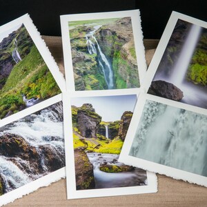 Photo Greeting Cards - Waterfalls of Iceland (Blank Inside)