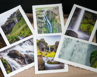 Photo Greeting Cards - Waterfalls of Iceland (Blank Inside)