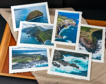 Cartes de voeux photo - Littoral de Maui (intérieur vierge)