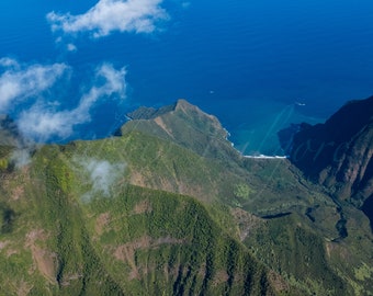 Aerial View of Molokai 2 – Fine Art Color Photography