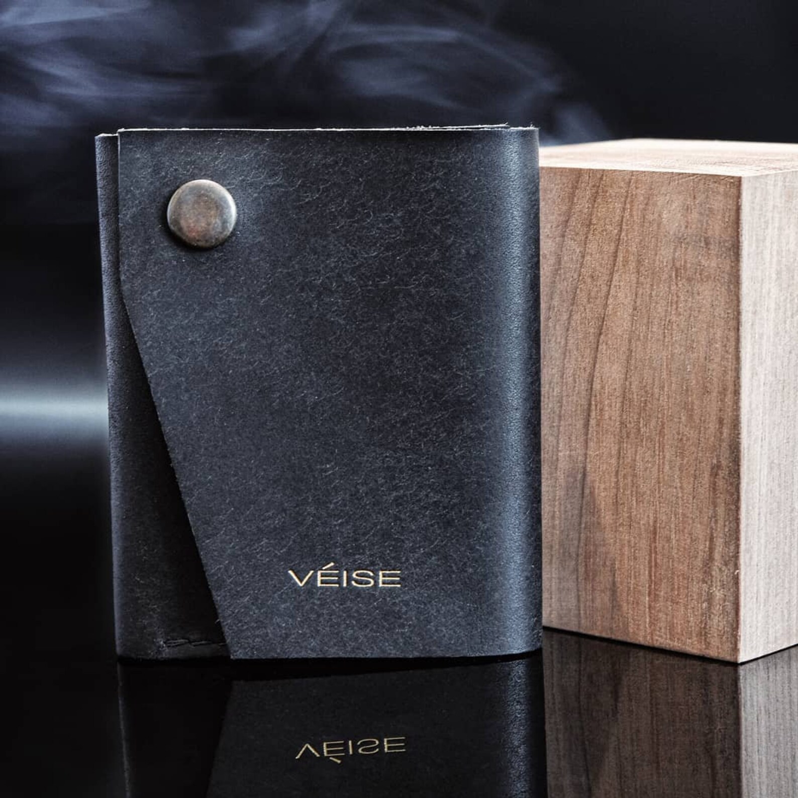 Unisex handmade leather wallet vertical card wallet Etsy