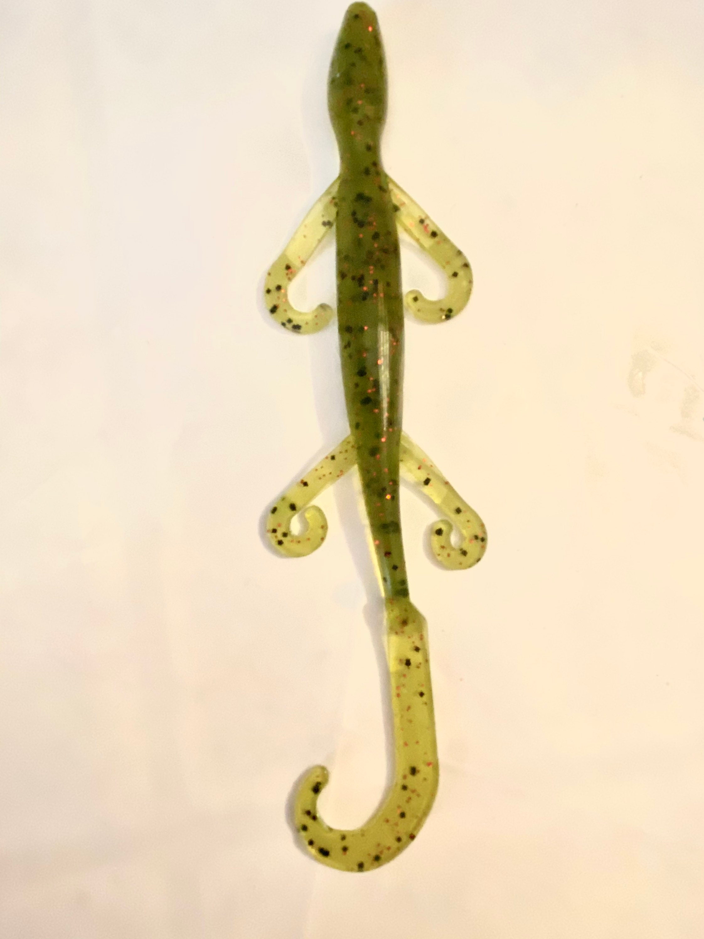 6 Bass Fishing Lizards Etsy