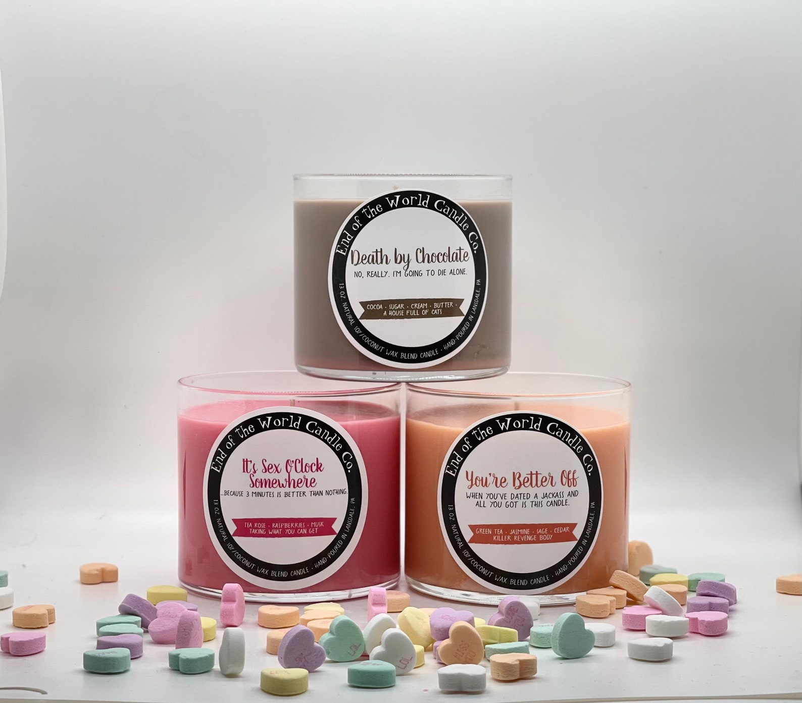Handmade Valentine's Day Candles Valentine's Day Etsy