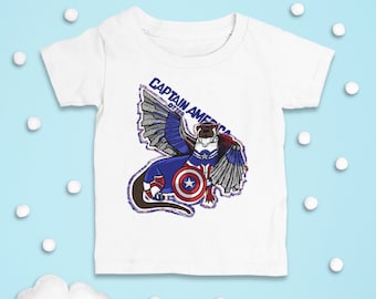 Captain America - Unisex Short Sleeve Toddler Shirt