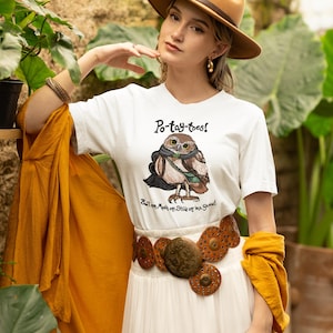 Samwise the Burrowing Owl - uniseks shirt met korte mouwen voor volwassenen