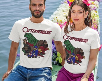 Ottervengers - Camiseta de manga corta unisex para adulto