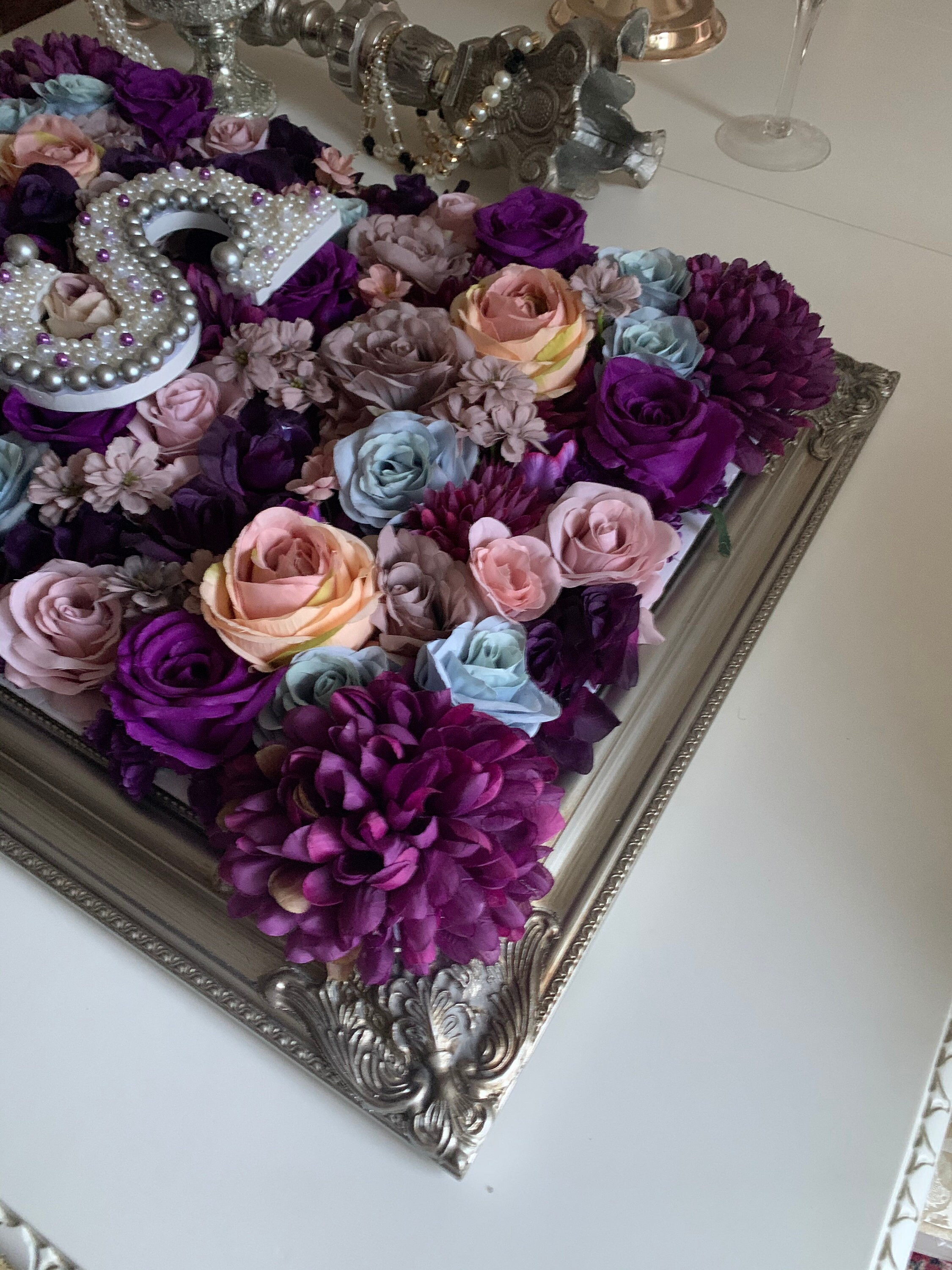 Flower Wall Decor Flower Name aSign Nursery Decor Wedding Etsy