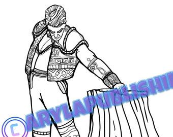 Spanish Matador coloring page printable colouring page Adult color sheet instant digital download PDF