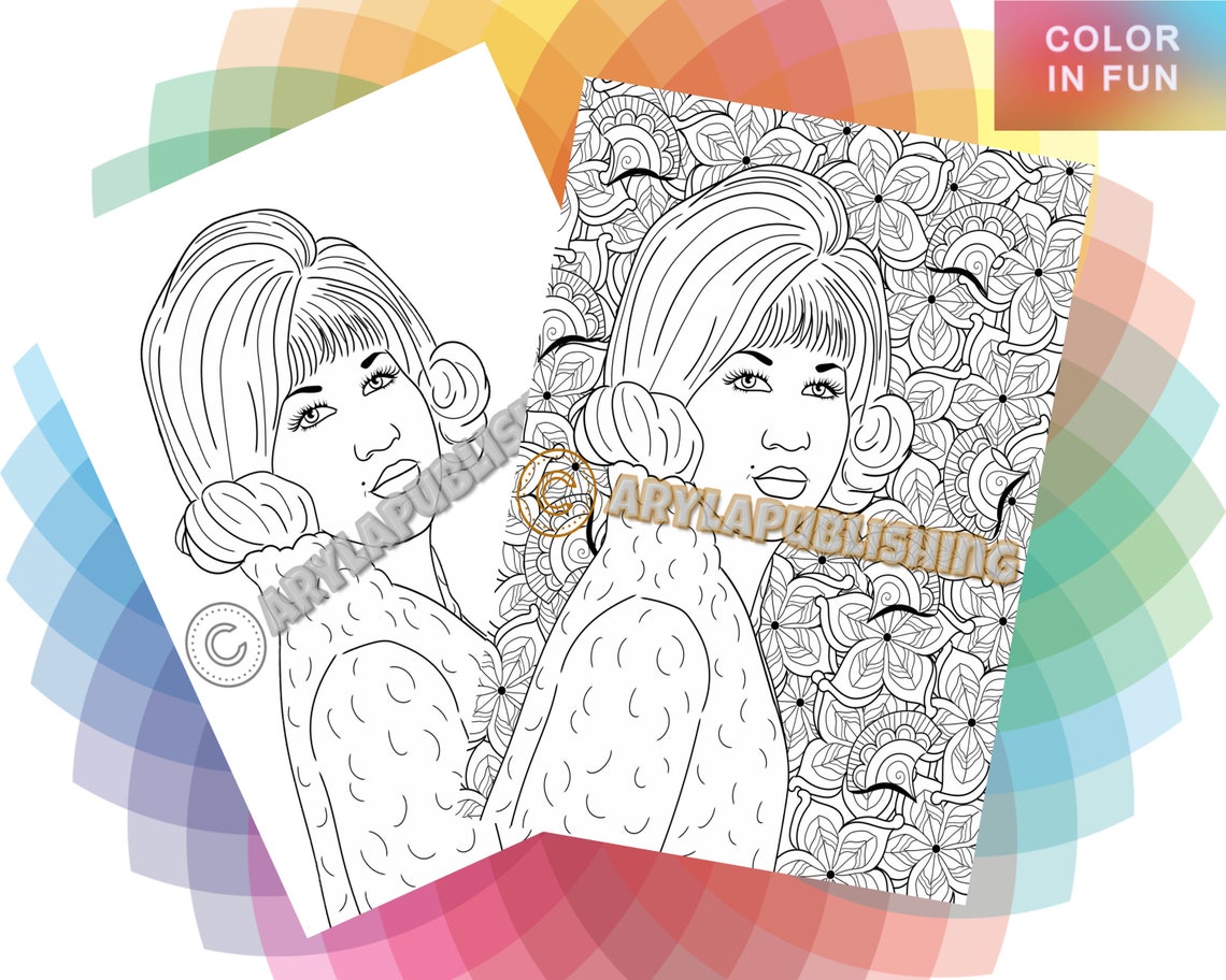 Aretha Franklin Coloring Page Printable - Il 1140xN.2966444678 Kdv6 