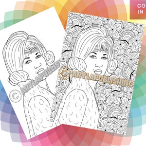 Aretha Franklin Coloring Page Printable - Il 300x300.2966444678 Kdv6 