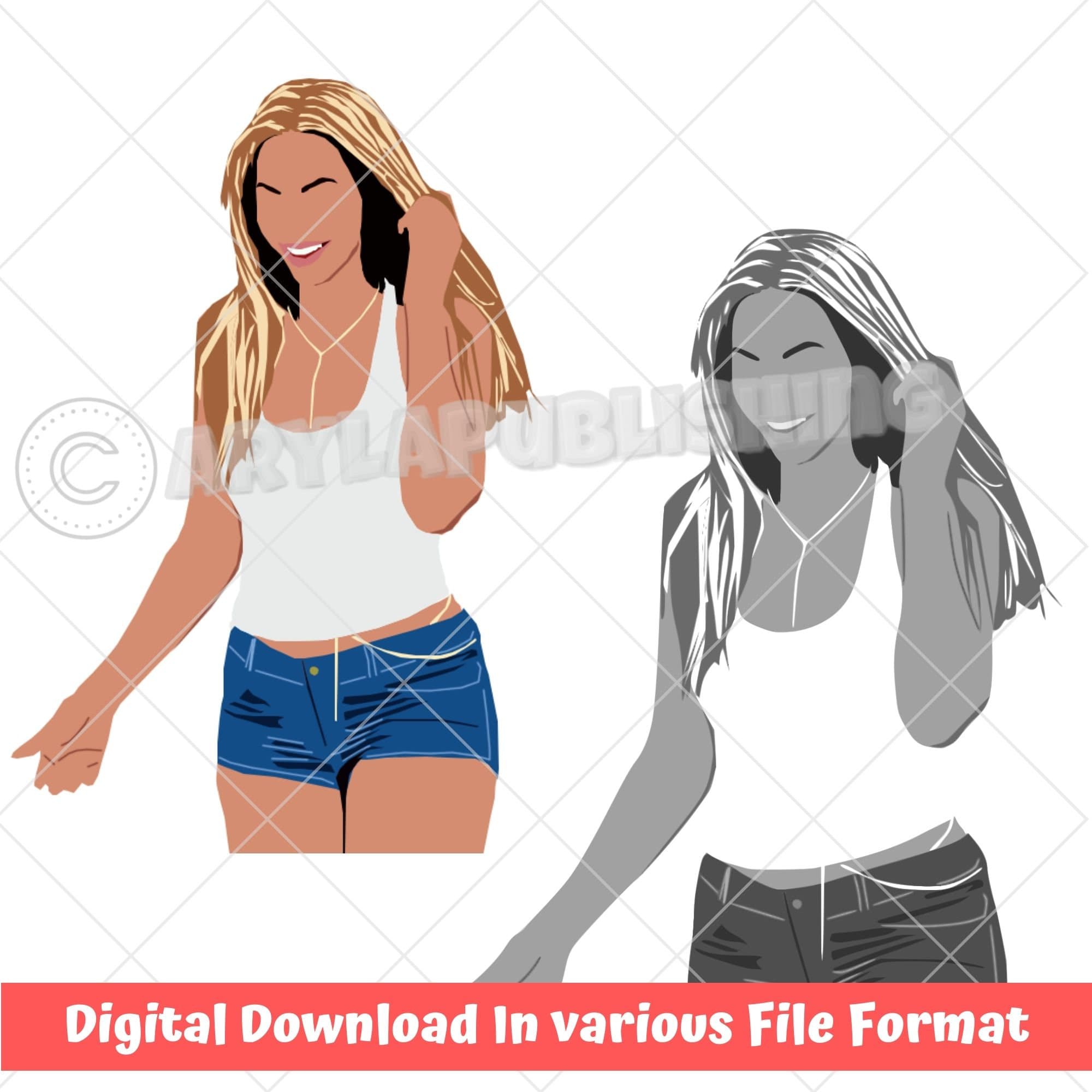 Beyonce Inspired Printable Files Art - SVG PNG Clipart Create Your Own ...