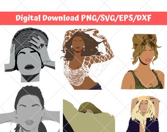 Beyonce Album Art – SVG PNG Clipart Files (Digital Download)