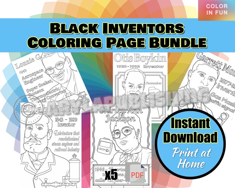 Black Inventors Coloring Page Printable - Il 794xN.4261240675 6n2t 