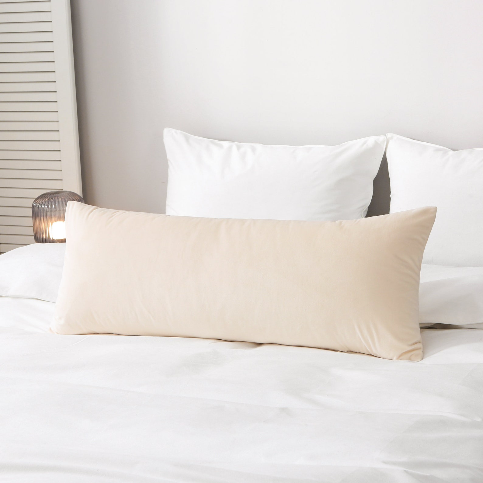 Oversized Lumbar Throw Pillow COVER 14x36'' Velvet Etsy