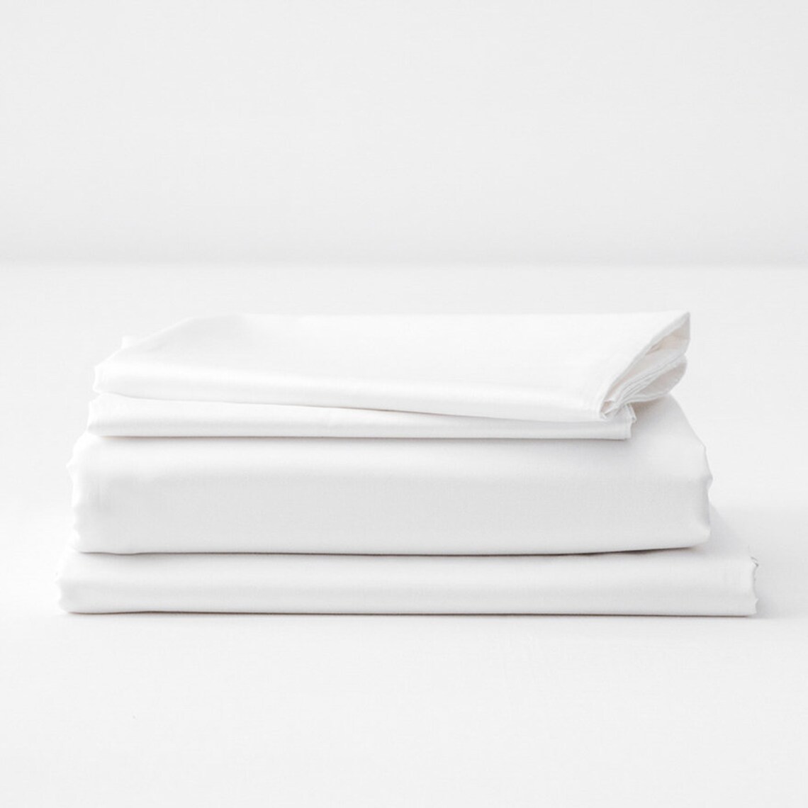 100 Organic Cotton Sateen Sheet Set 4piece / 500TC High Etsy