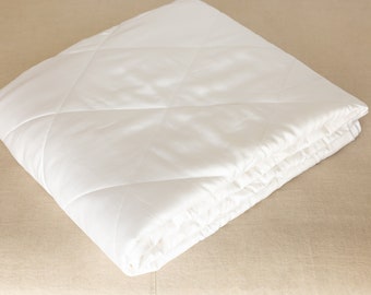 Tencel Eucalyptus Lyocell-filled Comforter | Cooling Lightweight Blanket Duvet Quilt |Natural Vegan-silk Sustainable Bedding Full Queen King