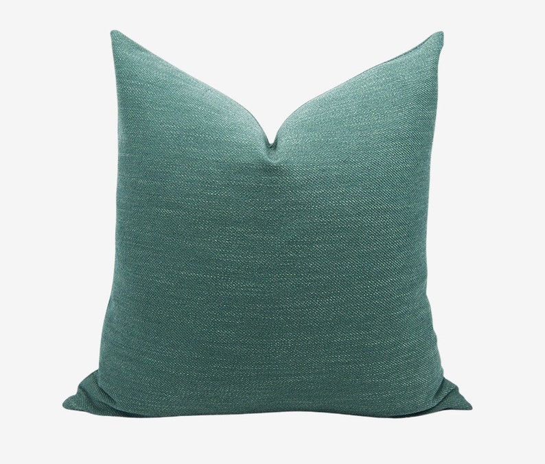 Linen Throw Pillow COVER 20x20'' Sage Green Pillow / Etsy