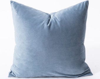 light blue decorative pillows