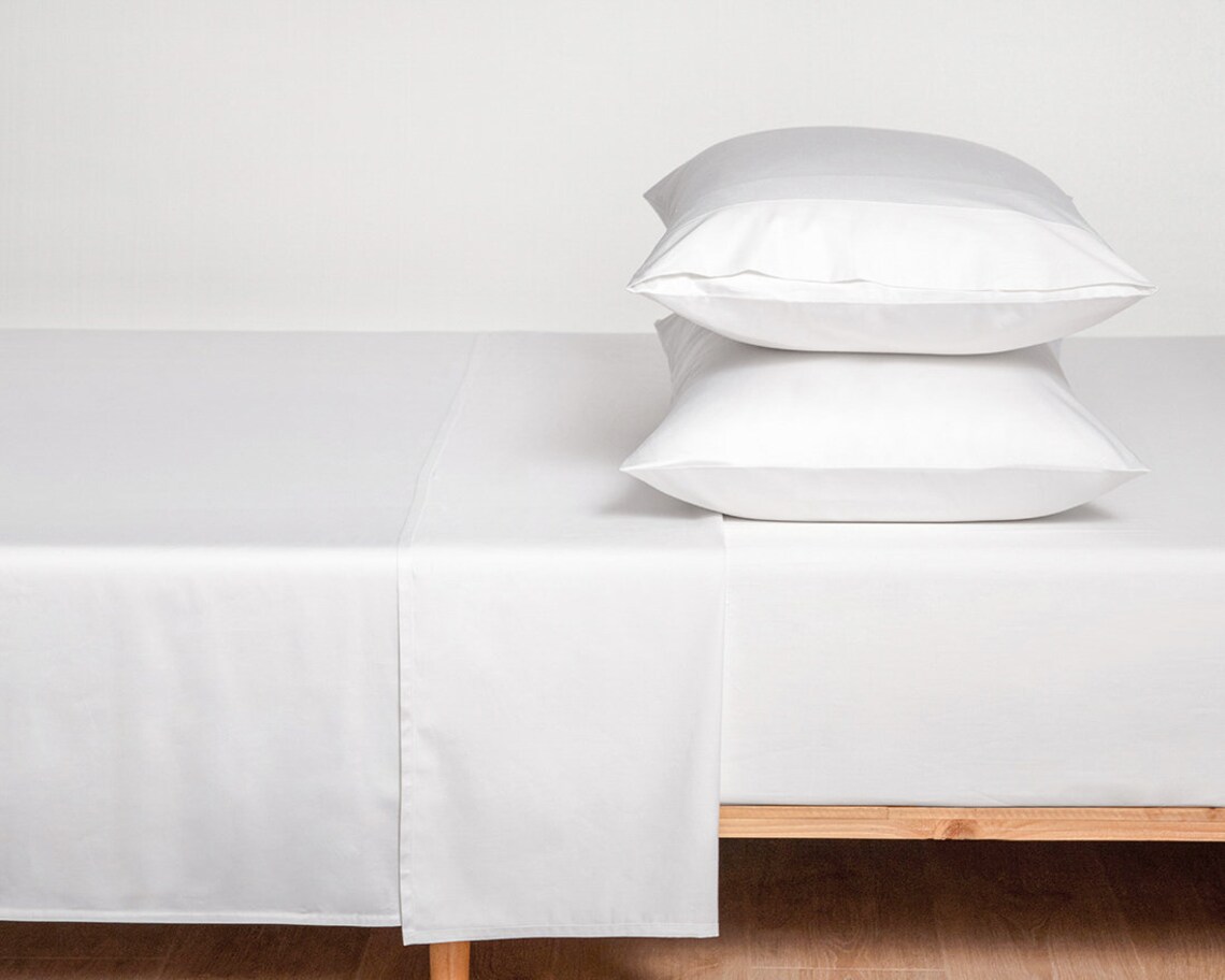 100 Organic Cotton Sateen Sheet Set 4piece / 500TC High Etsy