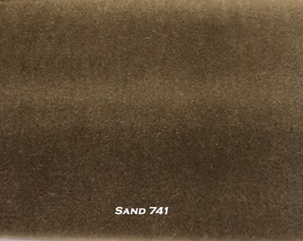 Dutch Mohair Velvet Upholstery Fabric Sand 741. By the Yard--2-yard minimum. Please ORDER SAMPLE prior to fabric purchase. MM-741