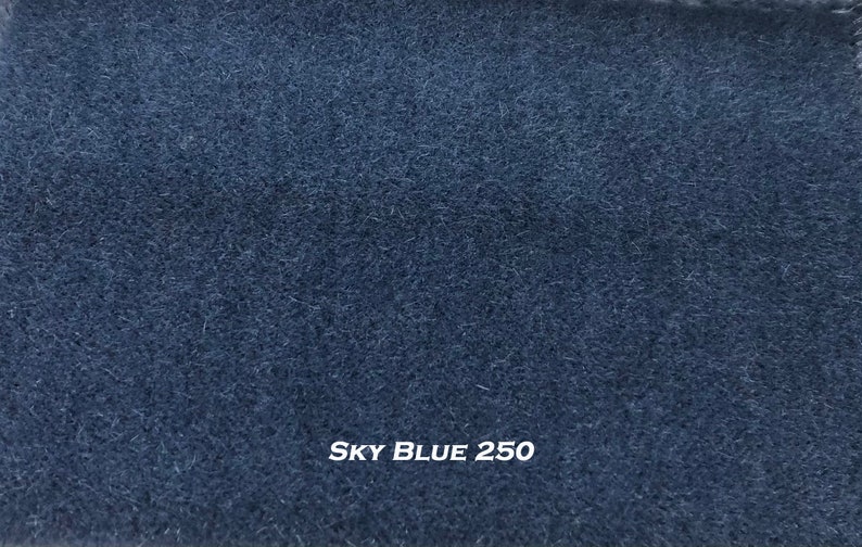 Dutch Mohair Velvet Upholstery Fabric Sky Blue 250. by the Yard. PLEASE