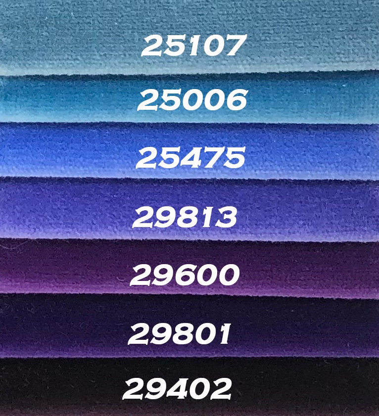 Imported Cotton Velvet Upholstery Fabric Purple & Blue Tones. By the …