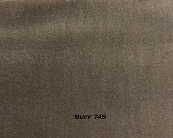Dutch Mohair Velvet Upholstery Fabric Buff 745. By the Yard. PLEASE ORDER SAMPLE using dropdown box prior to fabric purchase.