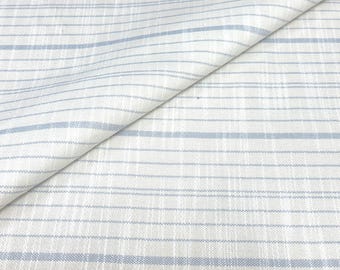 3.5 yds Serena & Lily Performance Surf Stripe Coastal Blue Upholstery Fabric  - 2 pieces
