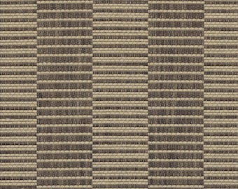 Ralph Lauren Kapok Weave Sepia Brown Italian Stripe Upholstery Fabric LCF65977F - 11 yards available