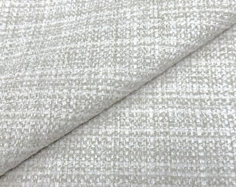3.3+ yards, 45" wide - Serena & Lily Rosemount / Perennials Homespun Chalk Indoor/Outdoor Tweed Upholstery Fabric - CO