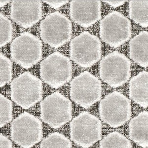 6.75 yards Romo / Black Edition Orosi Feather Grey Metallic Geometric Upholstery Fabric 9024/01 E8