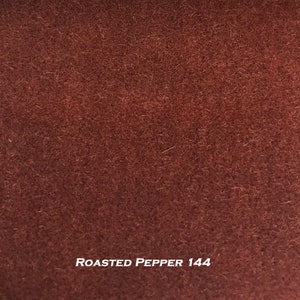 Dutch Mohair Velvet Upholstery Fabric Roasted Pepper 144. By the Yard. PLEASE ORDER SAMPLE using dropdown box prior to fabric purchase.