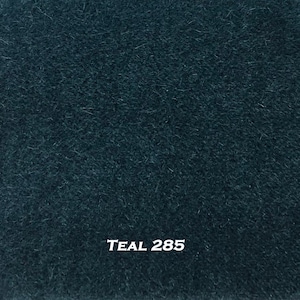 Dutch Mohair Velvet Upholstery Fabric Teal Blue 285. By the Yard. PLEASE ORDER SAMPLE using dropdown box prior to fabric purchase.