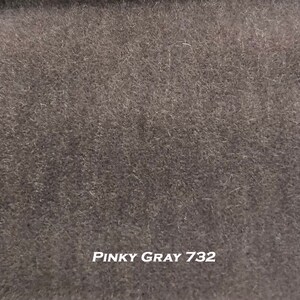 Dutch Mohair Velvet Upholstery Fabric Pinky Gray 732. By the Yard. Please ORDER SAMPLE prior to fabric purchase. MM-732