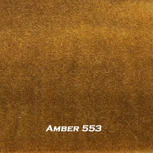 Dutch Mohair Velvet Upholstery Fabric Amber 553. By the Yard. PLEASE ORDER SAMPLE using dropdown box prior to fabric purchase.