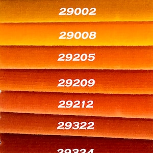 Imported Cotton Velvet Upholstery Fabric Orange Tones. PLEASE ORDER SAMPLE using dropdown box prior to fabric purchase.