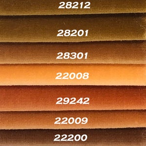 Imported Cotton Velvet Upholstery Fabric Bronze & Sienna Tones. PLEASE ORDER SAMPLE  prior to  purchase.  By the Yard--2-yard minimum.