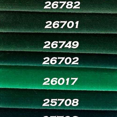 Imported Cotton Velvet Upholstery Fabric Jewel Green Tones. by Etsy