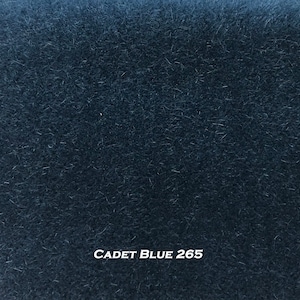 Dutch Mohair Velvet Upholstery Fabric Cadet Blue 265. By the Yard--2-yard minimum. PLEASE ORDER SAMPLE using prior to fabric purchase.