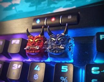 Oni keycap, Demon keycap, Japanese Demon Keycap, Samurai Keycap, Artisan keycap, Japanese Keyboard