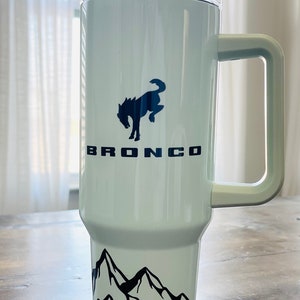 40oz Bronco Tumbler