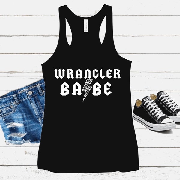 Wrangler Babe lightning bolt tank