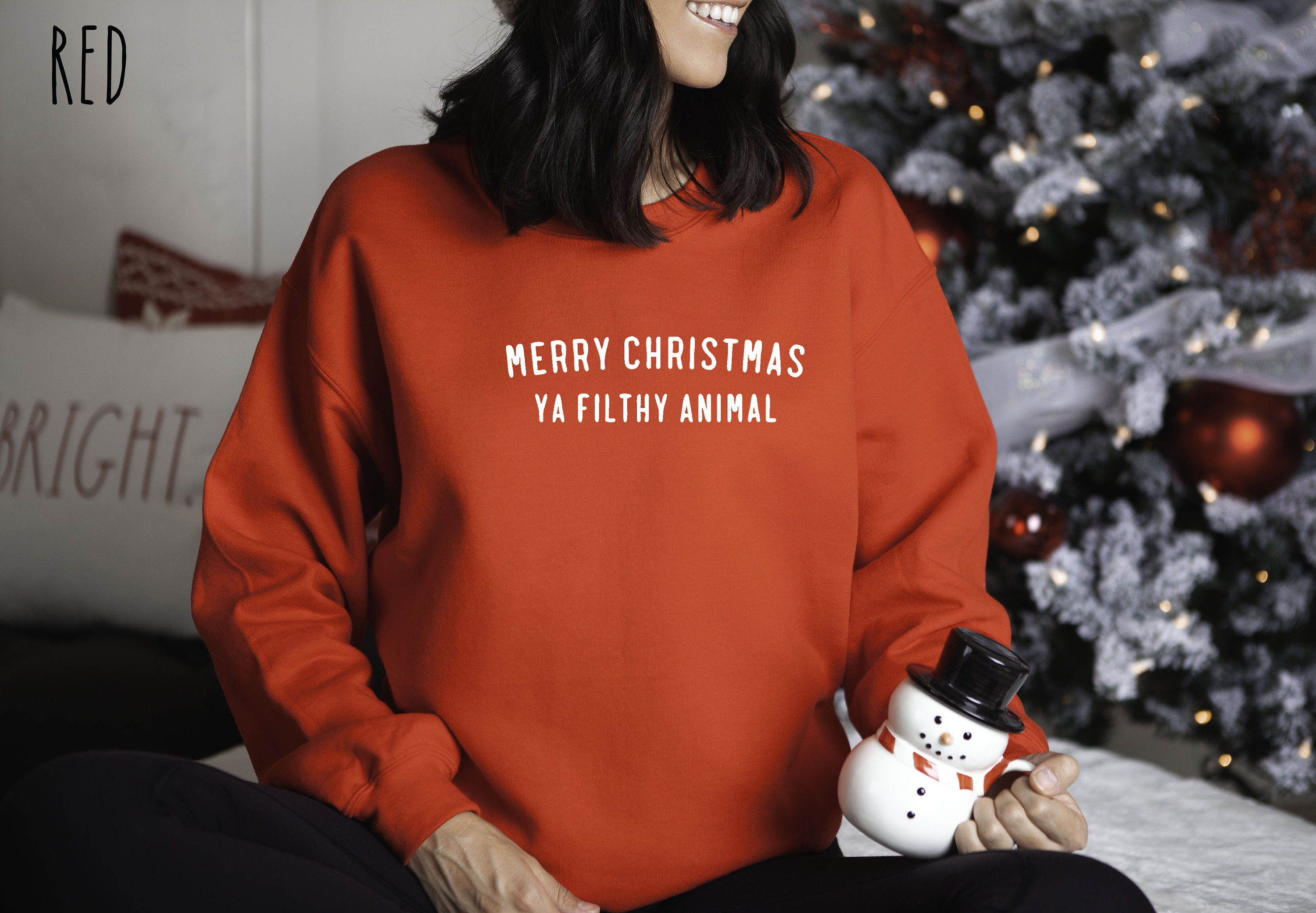 Discover Merry Christmas Ya Filthy Animal Sweatshirts