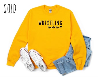 Wrestling Mom Sweatshirt | Spirit Wear Sweatshirt | Team Sweatshirt Wrestling | Wrestling Mom Crewneck
